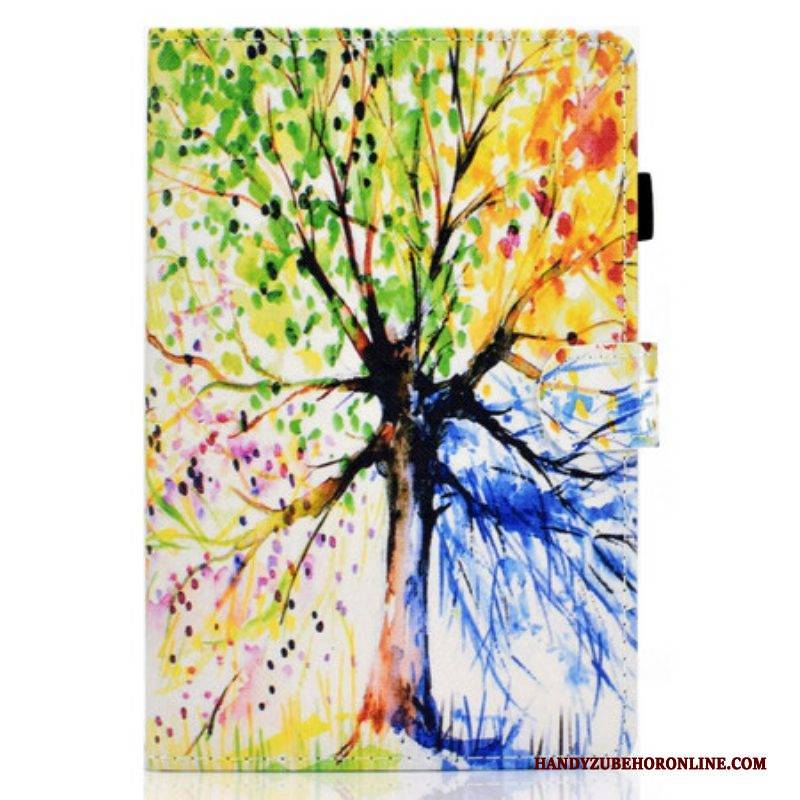 Flip Case Für Samsung Galaxy Tab S8 / Tab S7 Aquarellbaum