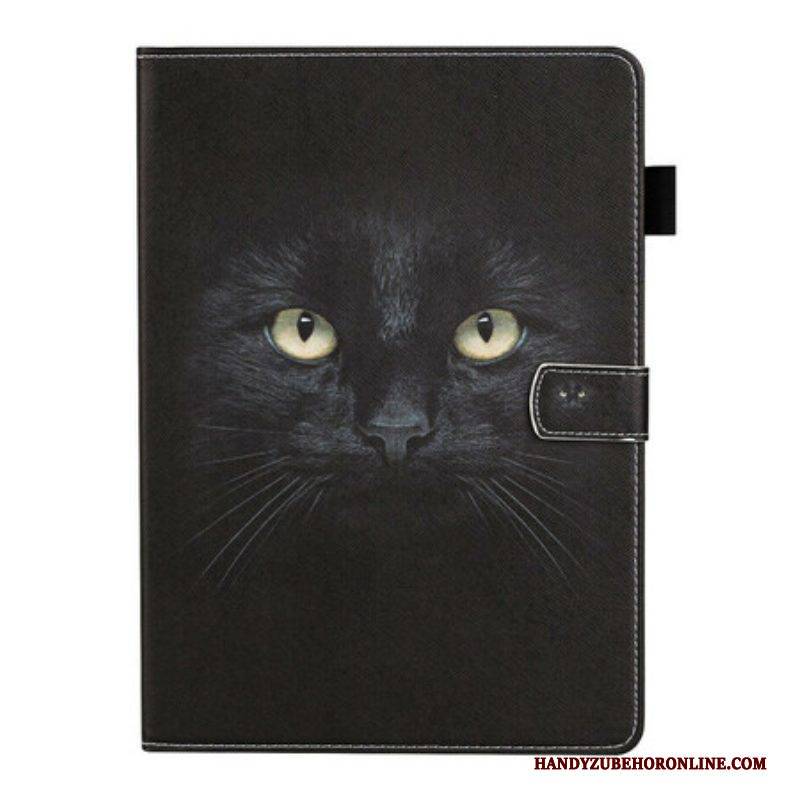 Flip Case Für Samsung Galaxy Tab S8 / Tab S7 Schwarze Katze