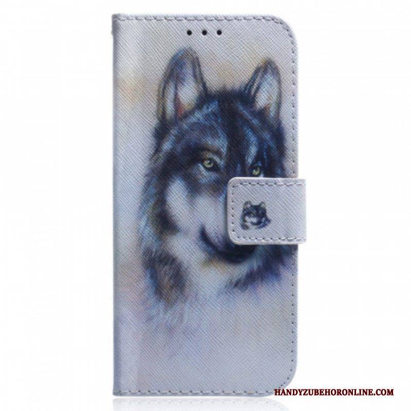 Flip Case Für Sony Xperia 1 IV Aquarellhund