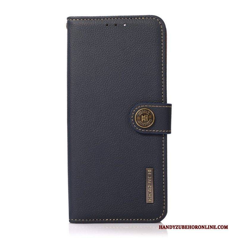 Flip Case Für Sony Xperia 1 IV Khazneh Rfid-echtleder