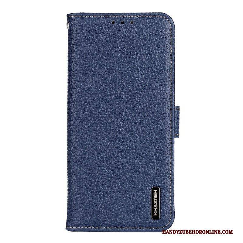 Flip Case Für Sony Xperia 10 IV Khazneh Litschi-leder