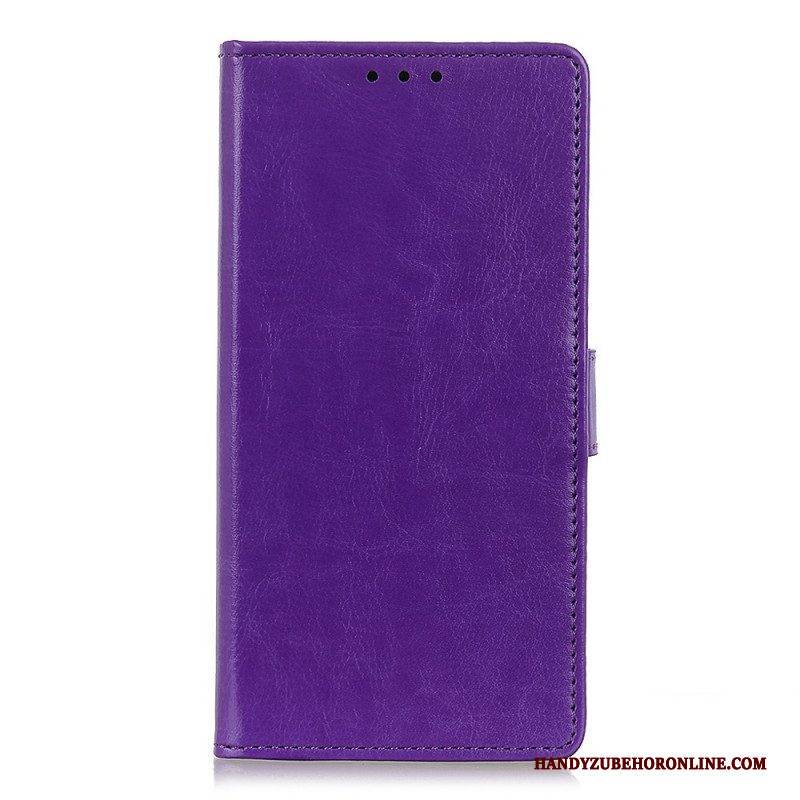 Flip Case Für Sony Xperia Pro-I Einfacher Glänzender Ledereffekt