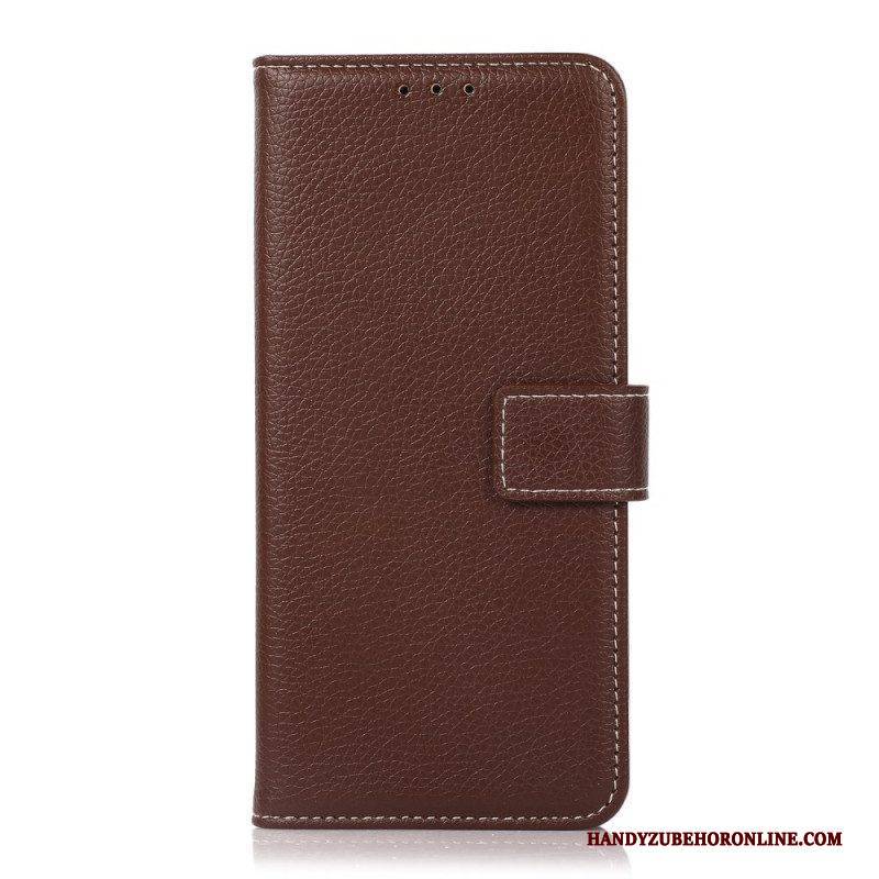 Flip Case Für Sony Xperia Pro-I Freiliegende Litschi-nähte