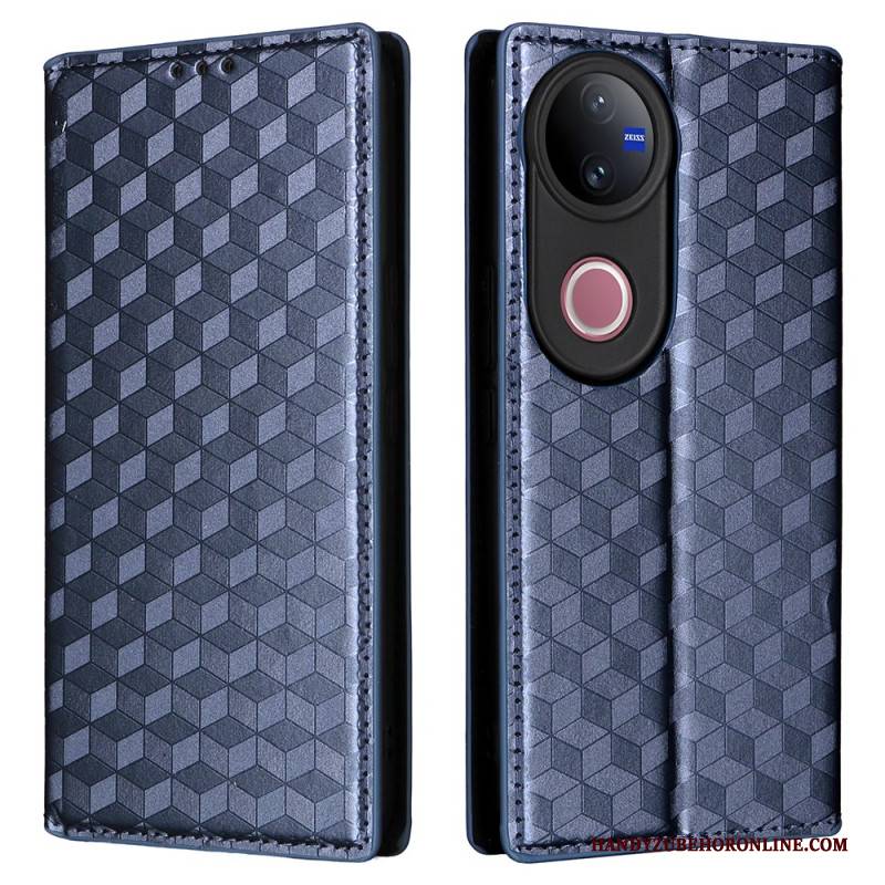 Flip Case Für Vivo V50 5g Mit Aufgedrucktem Diamantmuster