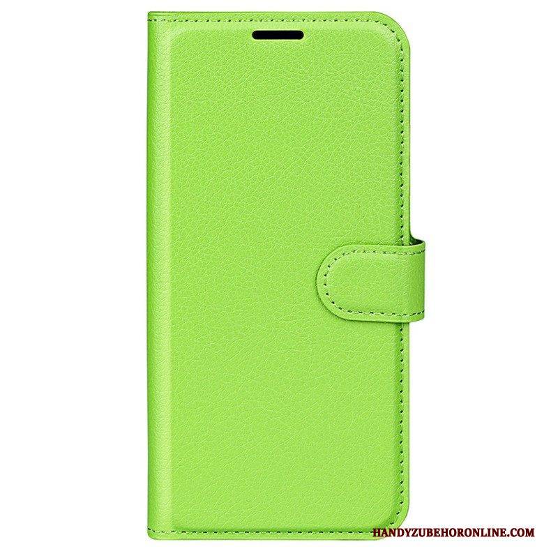 Flip Case Für Vivo X90 Pro Klassisches Lychee-kunstleder