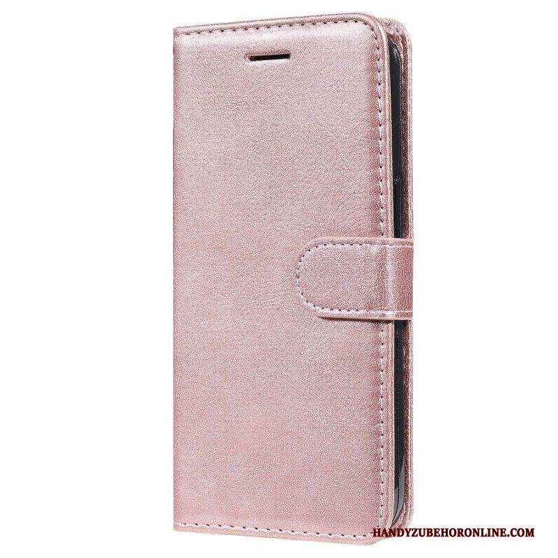 Flip Case Für Vivo Y16 Mit Kordel Riemchenleder-stil