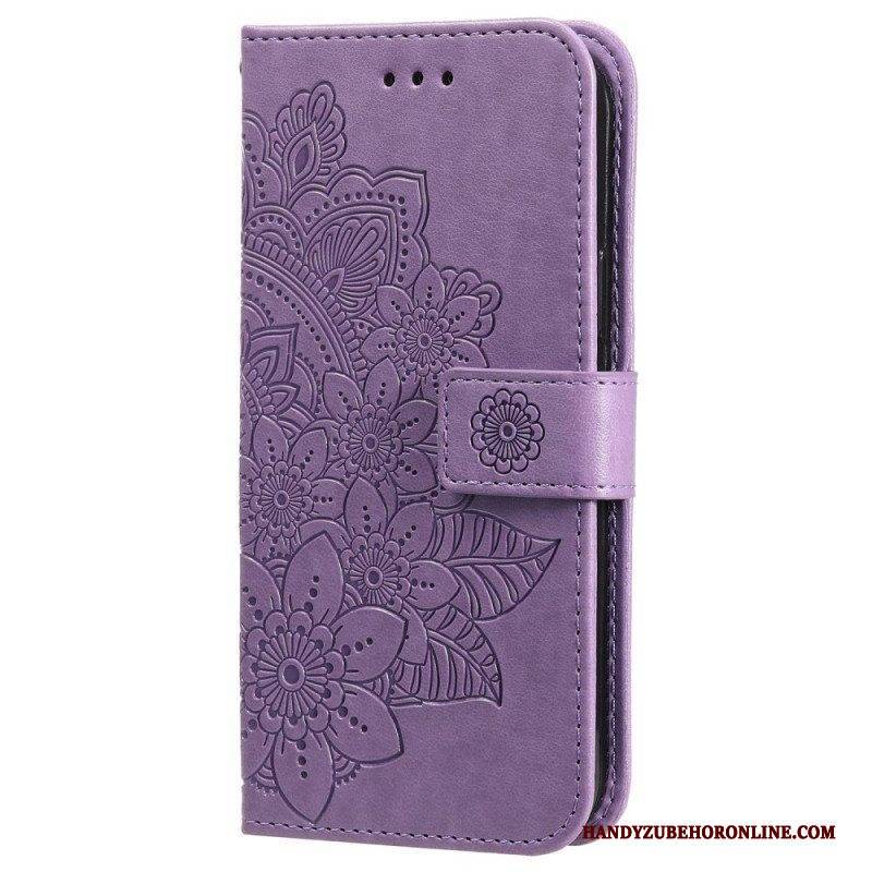 Flip Case Für Vivo Y22s Mit Kordel Riemchen-mandala
