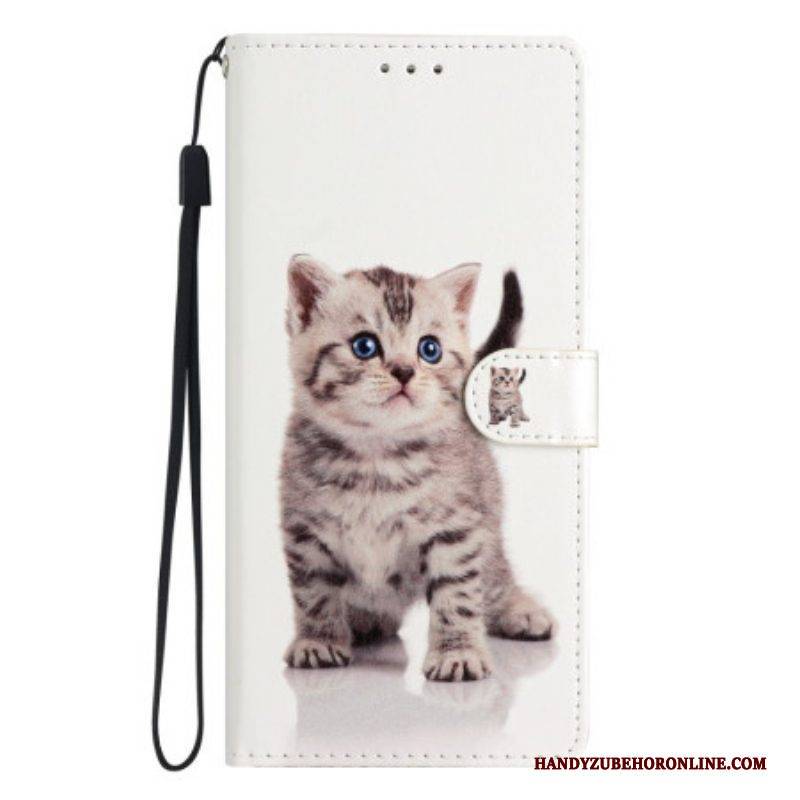 Flip Case Für Xiaomi 12 Lite Mit Kordel Riemchenkätzchen
