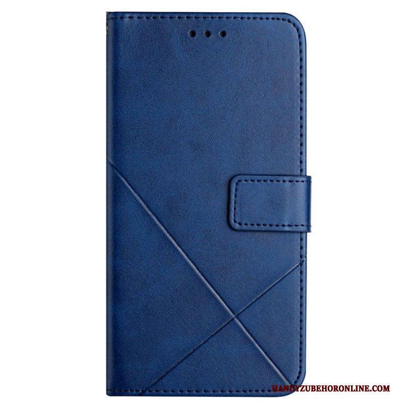 Flip Case Für Xiaomi 12T / 12T Pro X Design Geo-lederstil