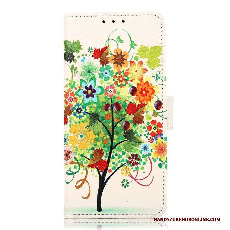 Flip Case Für Xiaomi 13 Blühender Baum