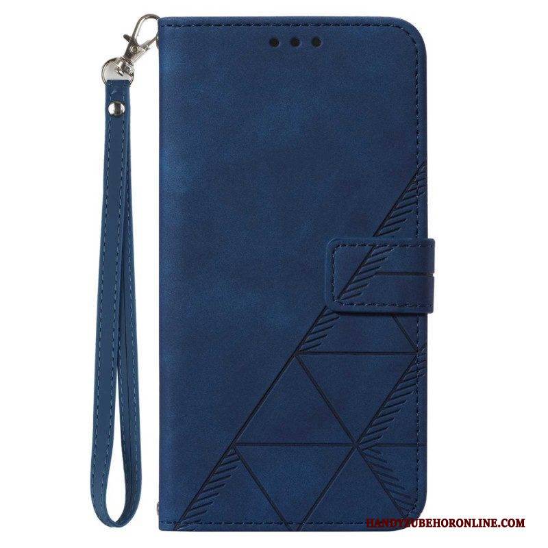 Flip Case Für Xiaomi 13 Lite Mit Kordel Riemendreiecke
