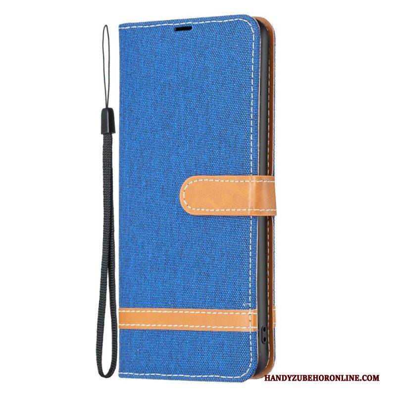 Flip Case Für Xiaomi 13 Lite Mit Kordel Riemenstoff