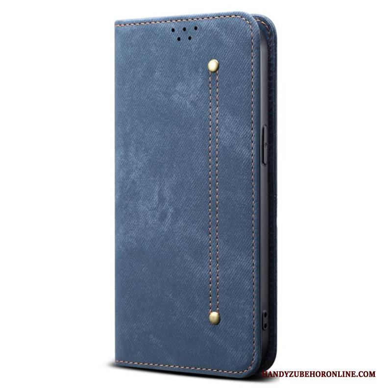 Flip Case Für Xiaomi 17 Pro Max Denim-textur