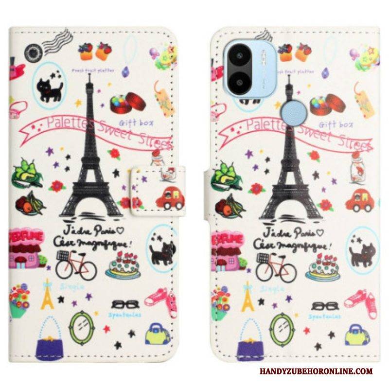 Flip Case Für Xiaomi Redmi A1 Paris Feiert