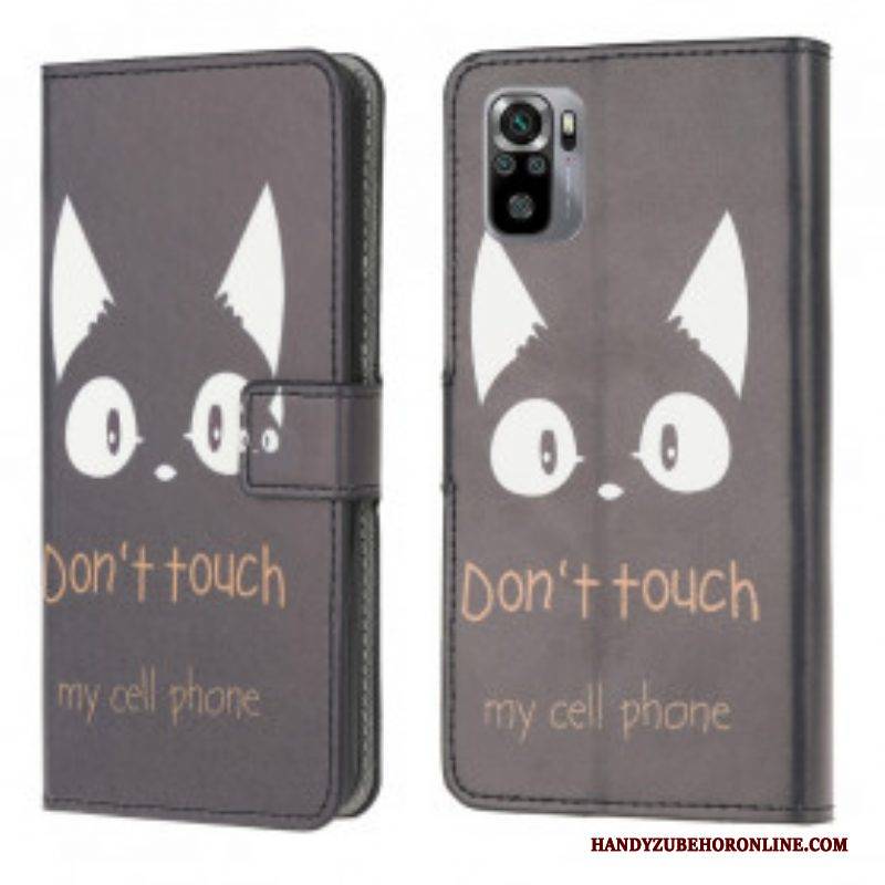 Flip Case Für Xiaomi Redmi Note 10 / 10S Berühren Sie Nicht Mein Handy