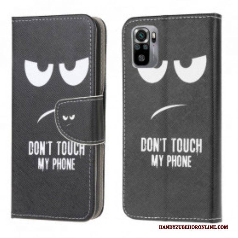 Flip Case Für Xiaomi Redmi Note 10 / 10S Berühren Sie Nicht Mein Telefon