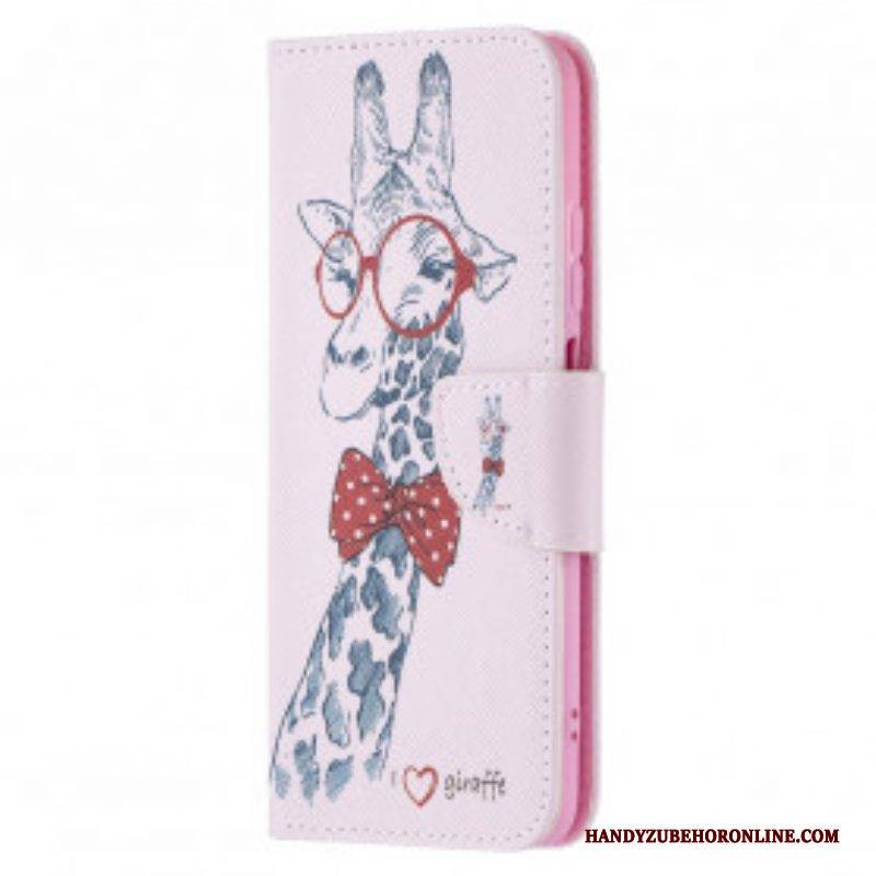 Flip Case Für Xiaomi Redmi Note 10 / 10S Kluge Giraffe