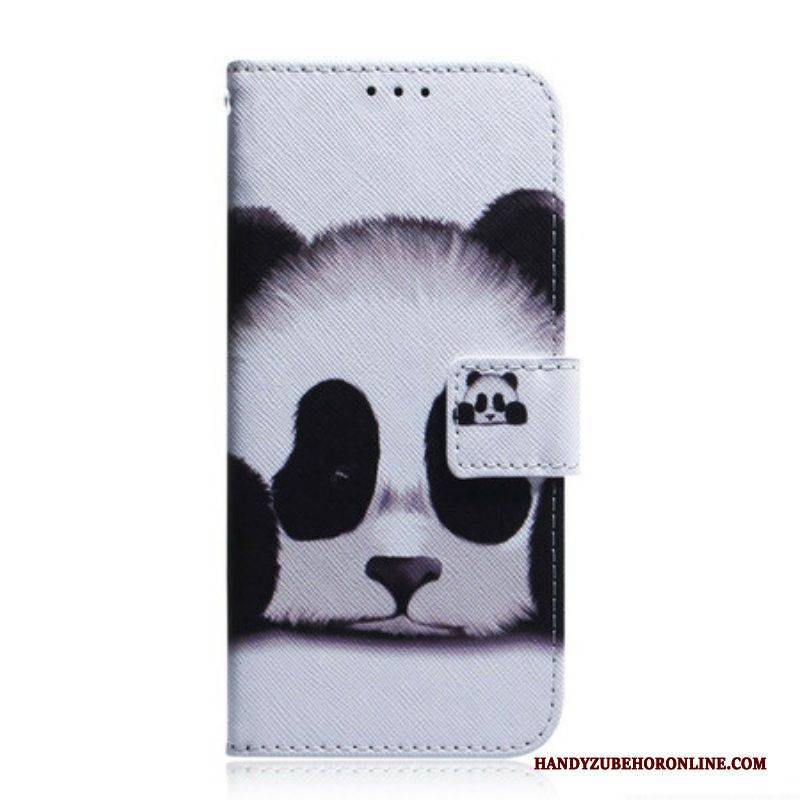 Flip Case Für Xiaomi Redmi Note 10 5G Panda-gesicht