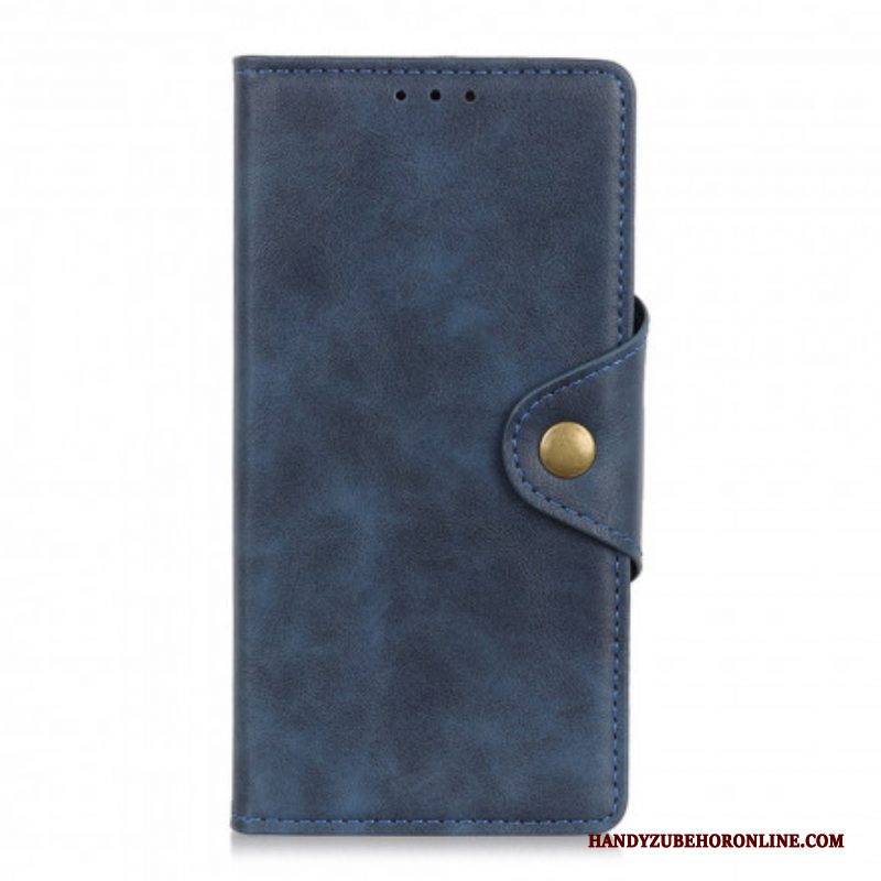 Flip Case Für Xiaomi Redmi Note 10 Pro Knopf Aus Kunstleder