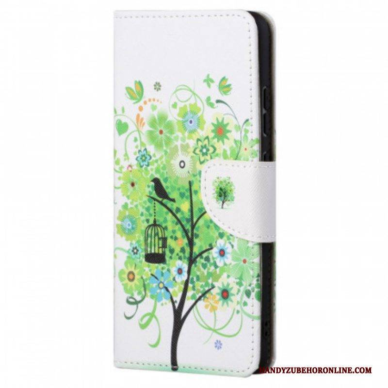 Flip Case Für Xiaomi Redmi Note 11 / 11S Grüner Baum