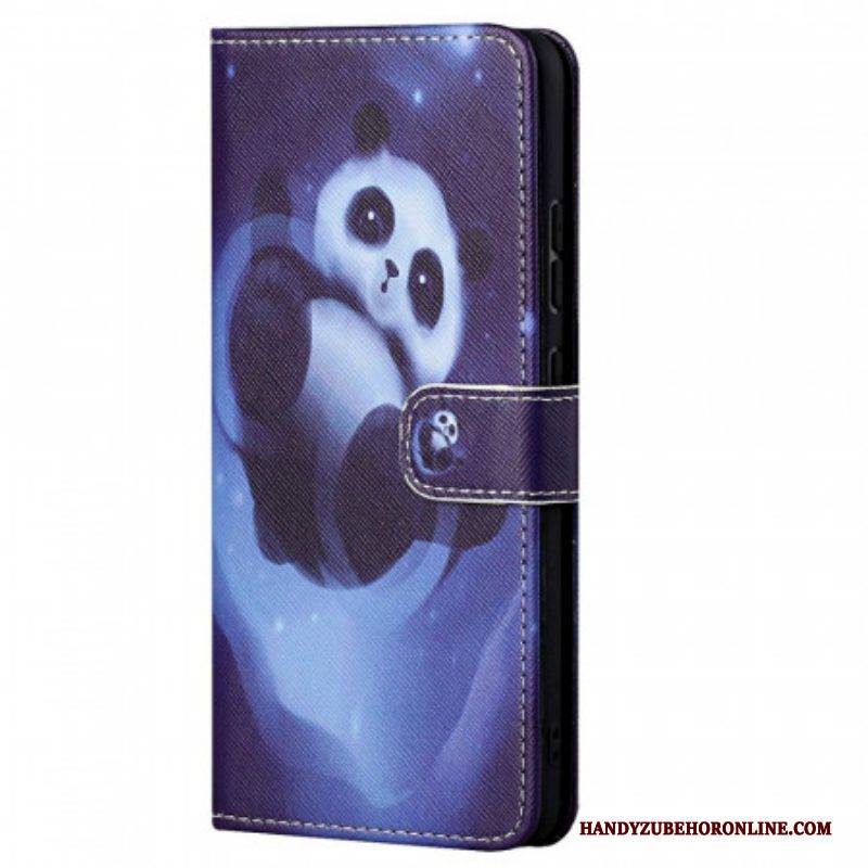 Flip Case Für Xiaomi Redmi Note 11 / 11S Panda-weltraum