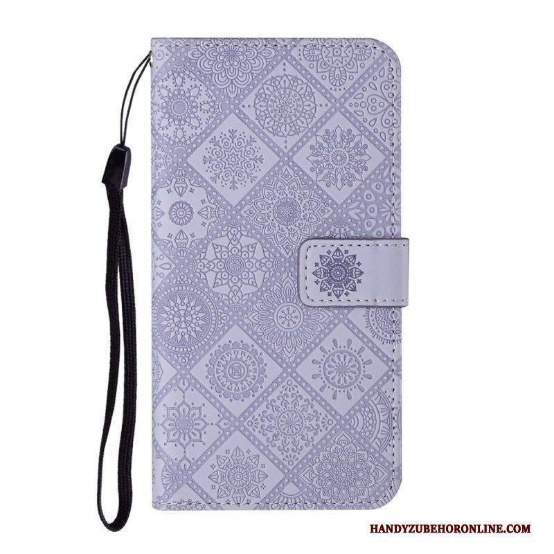 Flip Case Für Xiaomi Redmi Note 11 Pro Plus 5G Gobelinmuster