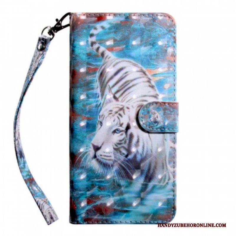 Flip Case Für Xiaomi Redmi Note 11 Pro Plus 5G Tiger Im Wasser