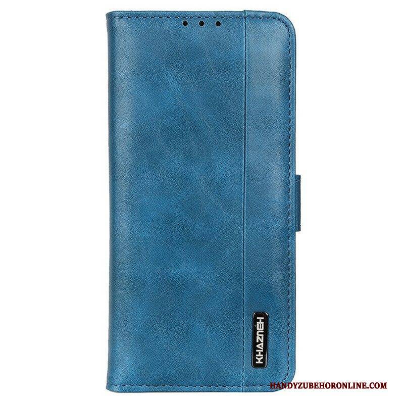 Flip Case Für iPhone 13 Pro Max Khazneh Elegance Lederstil