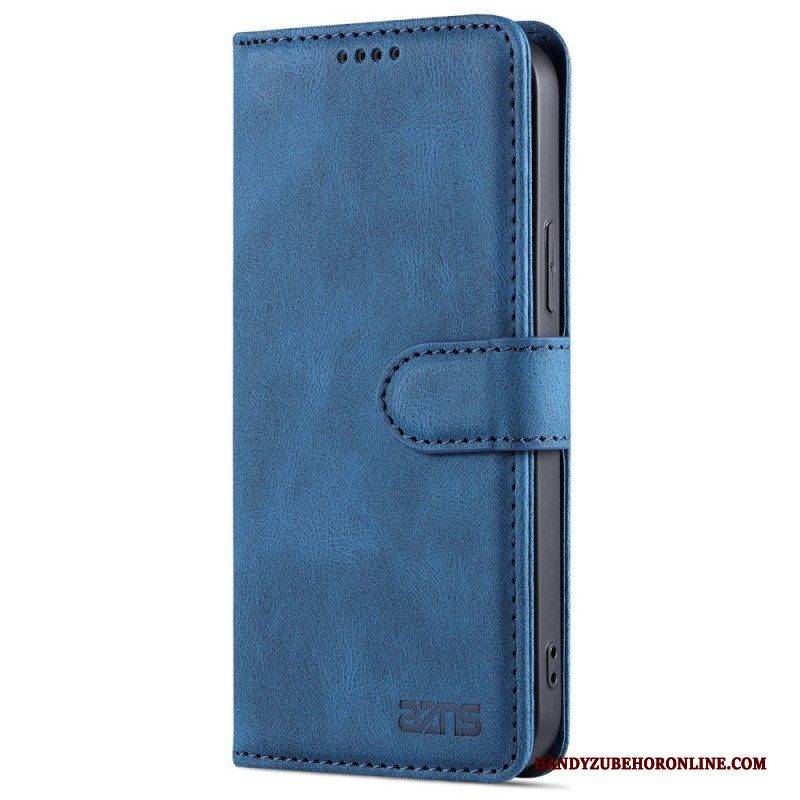 Flip Case Für iPhone 14 Azns Leder-styling