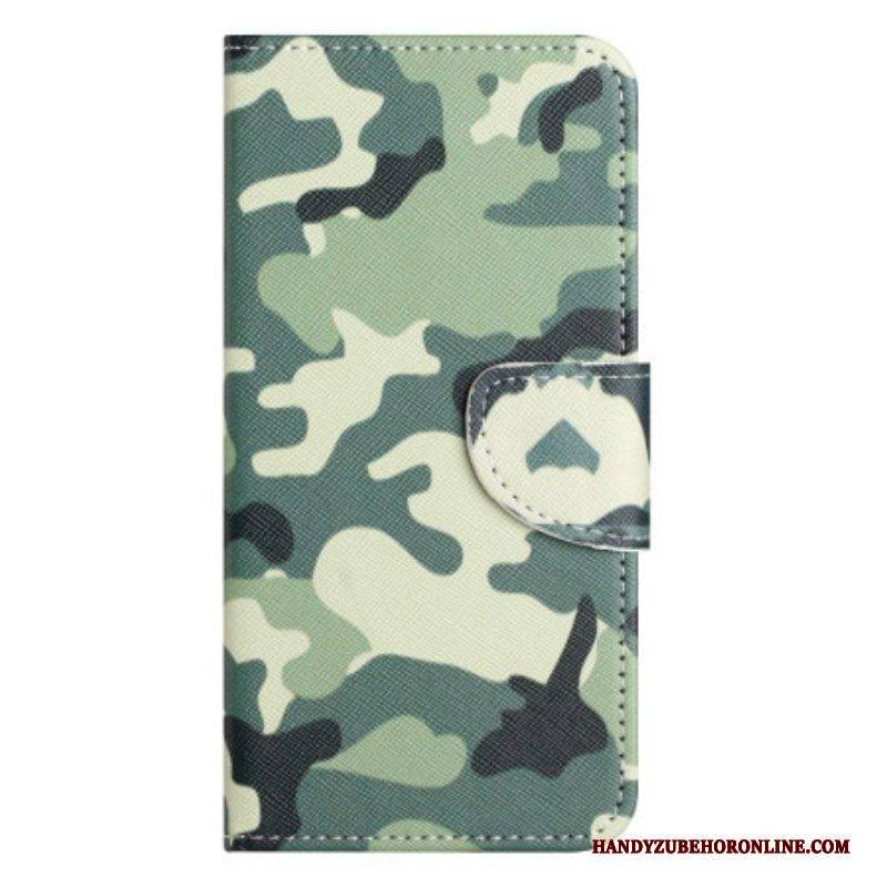 Flip Case Für iPhone 14 Plus Militärische Tarnung
