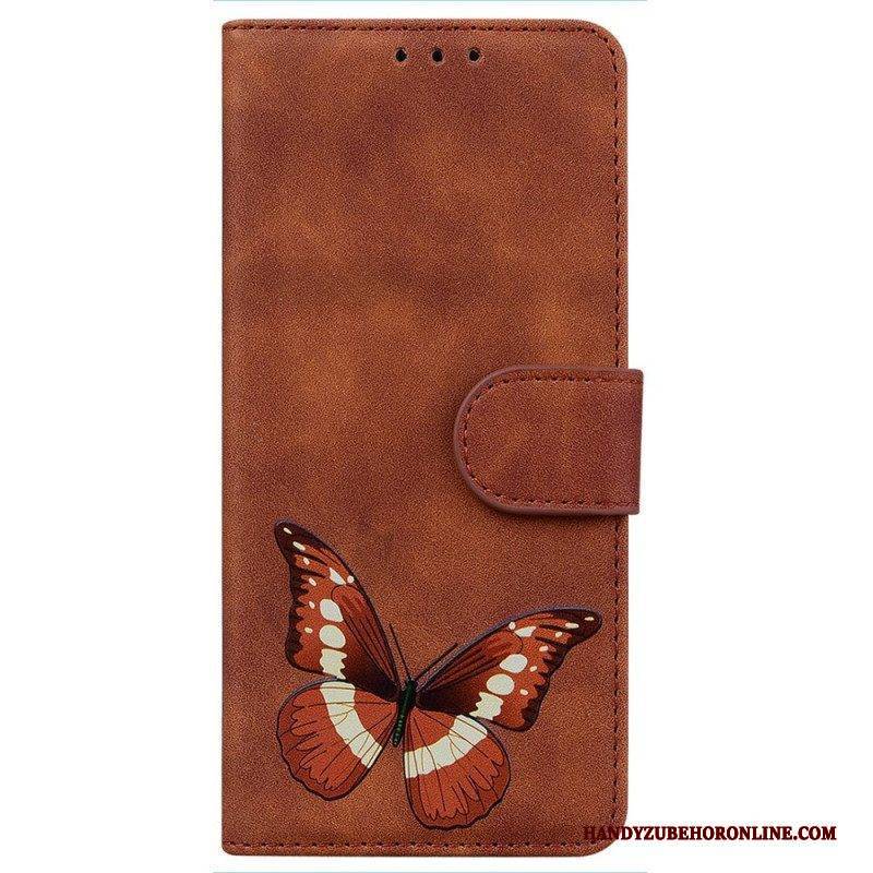Flip Case Für iPhone 14 Pro Schmetterlingseleganz