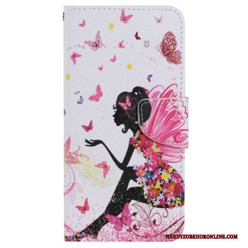 Flip Case Für iPhone 15 Mit Kordel Fee Mit Riemen