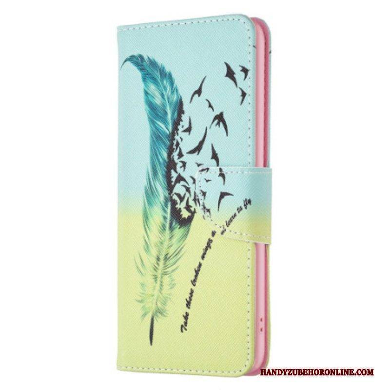 Flip Case Für iPhone 15 Plus Feder
