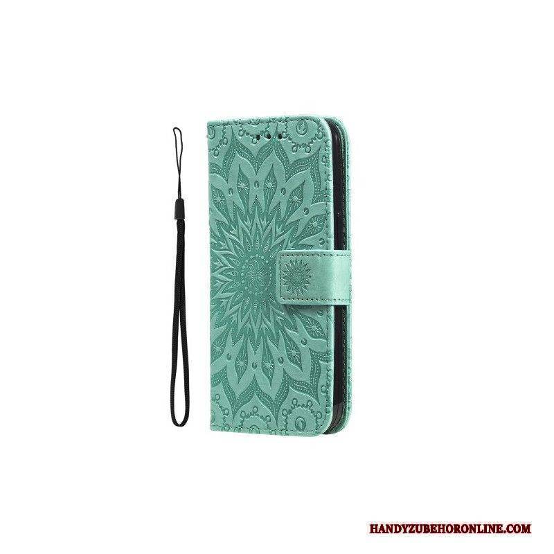 Flip Case Für iPhone 15 Plus Mandala-sonne
