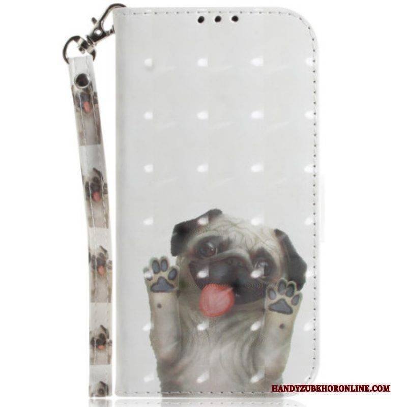 Flip Case Für iPhone 15 Plus Mops