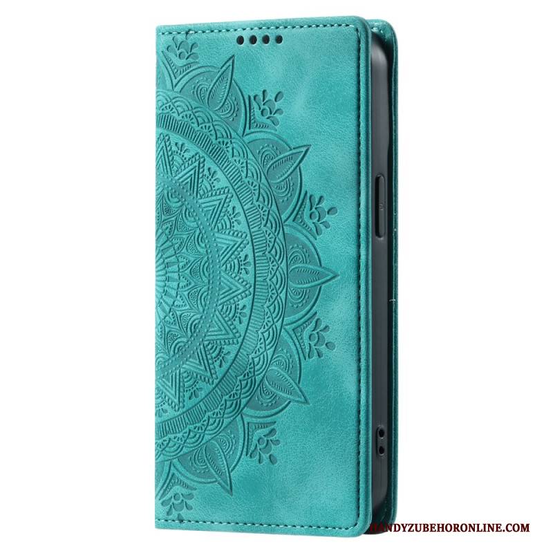 Flip Case Oneplus 15r Mandala-geldbörse In Wildlederoptik