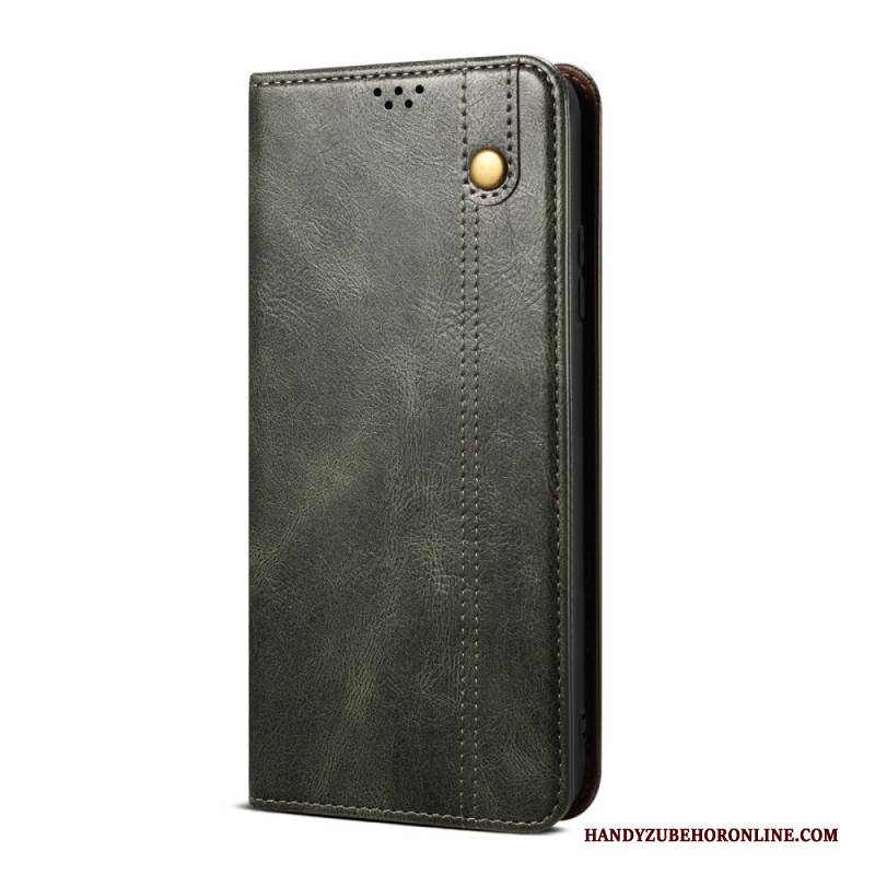 Flip Case Oneplus Nord 4 Gewachstes Kunstleder