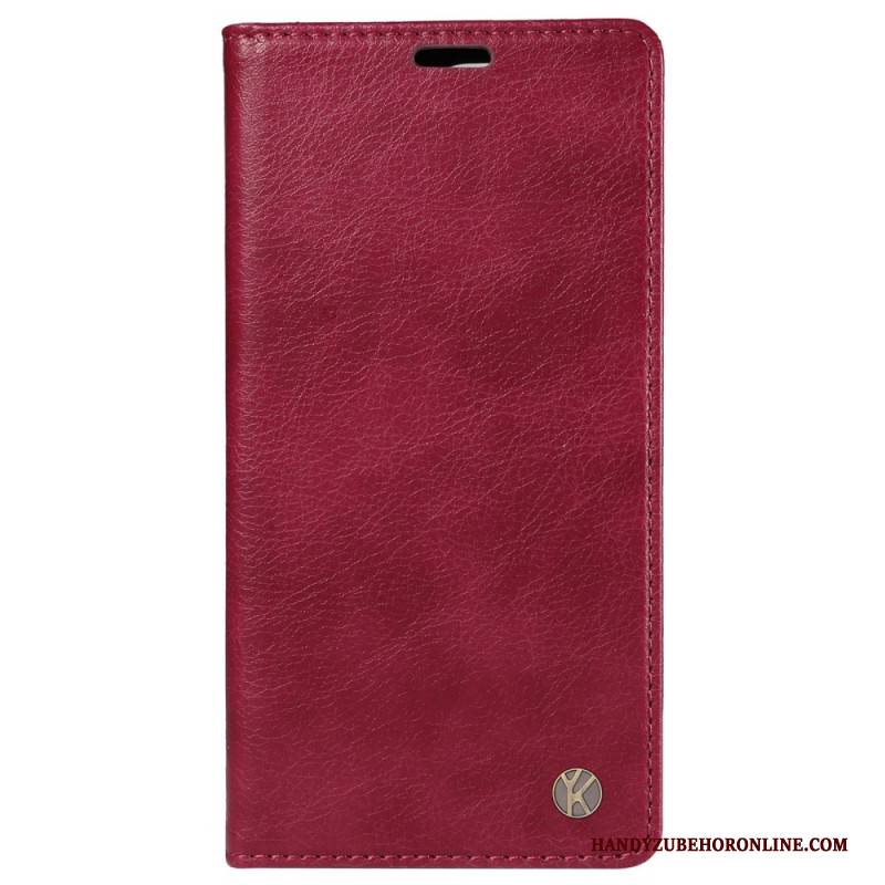 Flip Case Vivo V40 5g Vintage-effekt Yikatu