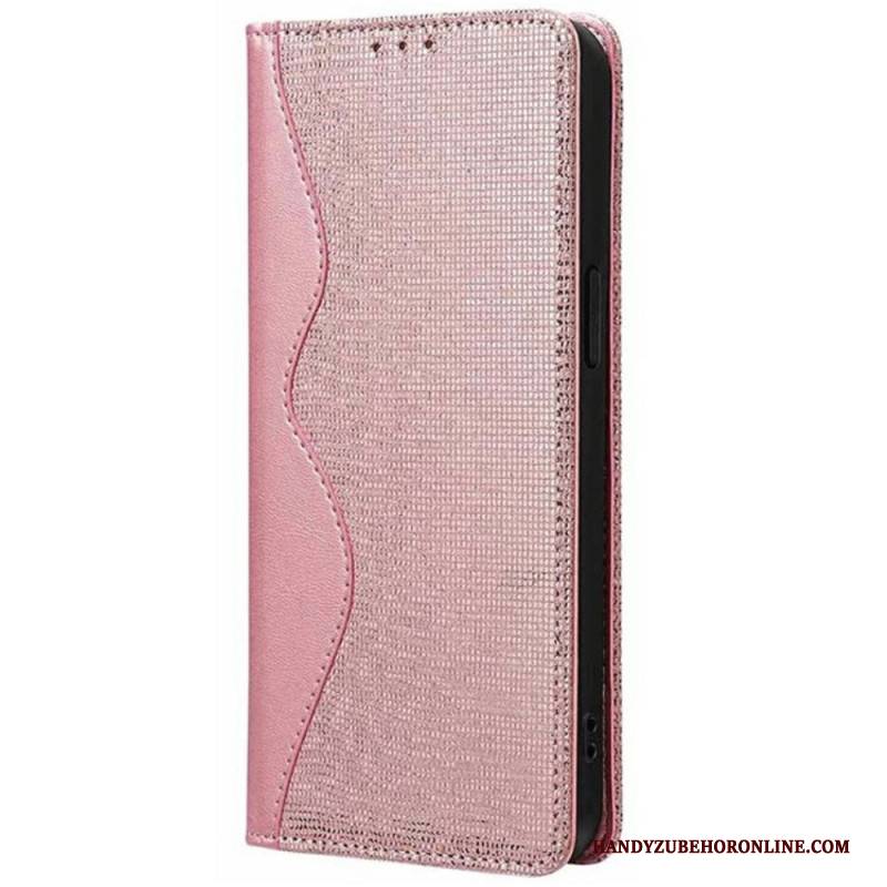 Flip Case Vivo V50 Lite 5g Handyhülle Zweifarbige Textur Mit Rfid-schutz