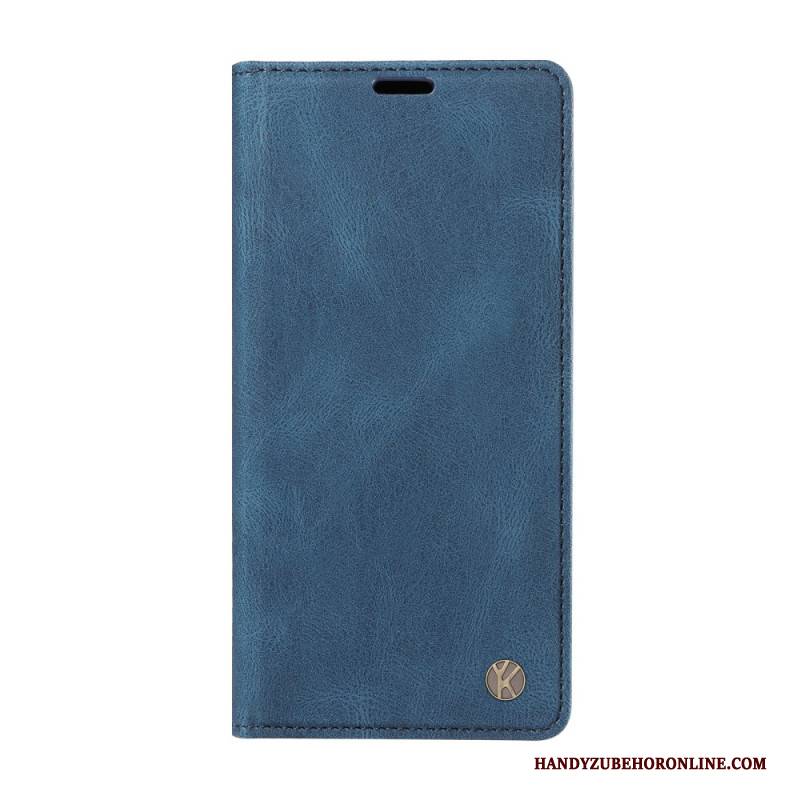 Flip Case Xiaomi Redmi Note 14 4g Ykatu Wildlederoptik In Hellbraun