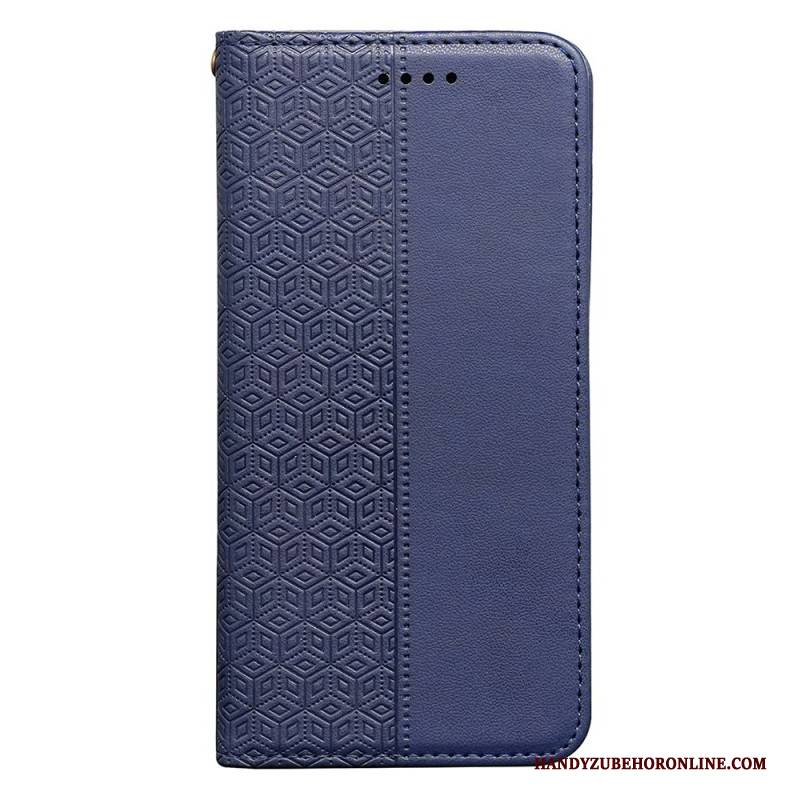 Flip Case Xiaomi Redmi Note 14s Handyhülle Kariertes Muster Mit Riemen