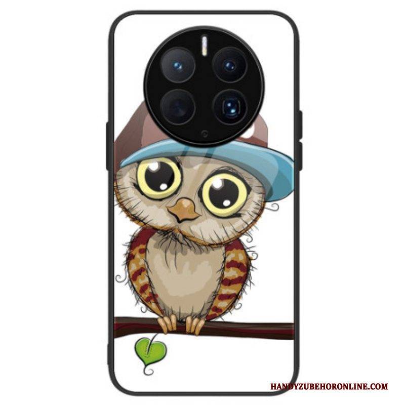 Handyhülle Für Huawei Mate 50 Pro Bad Owl Gehärtetes Glas