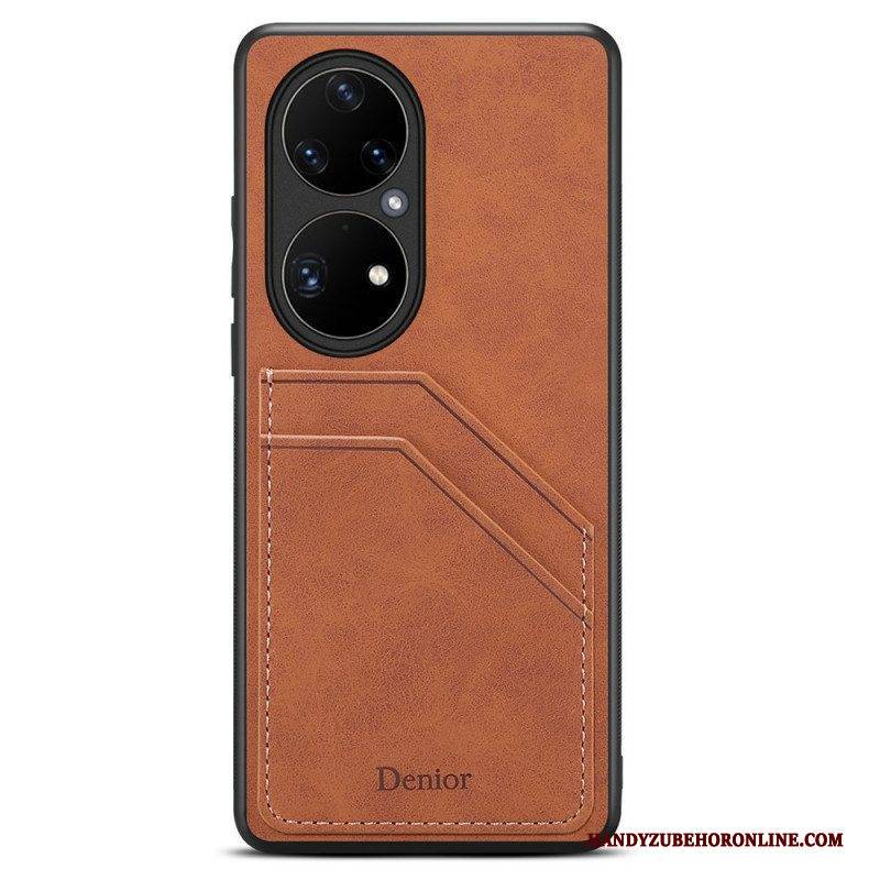 Handyhülle Für Huawei P50 Pro Denior Doppelschlitz-kartenhalter