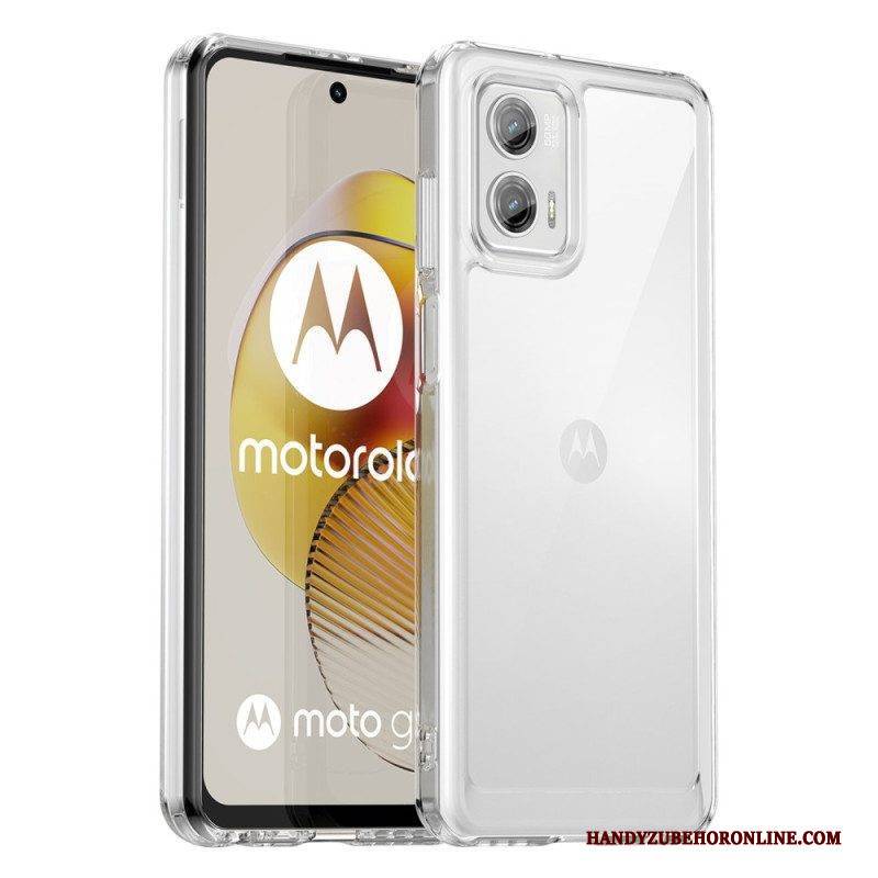 Handyhülle Für Moto G73 5G Transparenter Hybrid