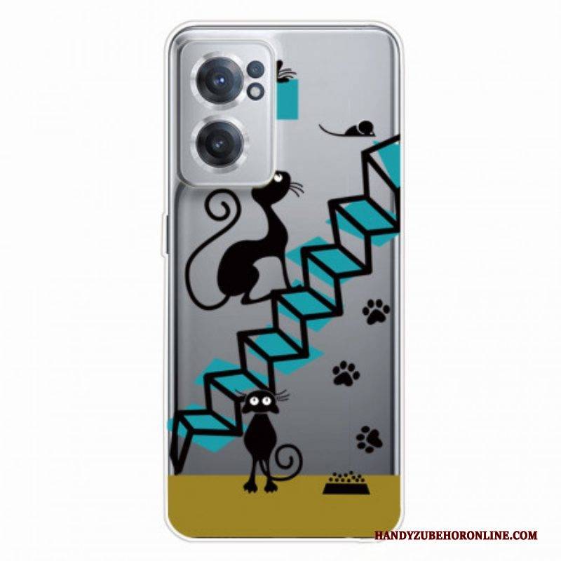 Handyhülle Für OnePlus Nord CE 2 5G Katzentreppe