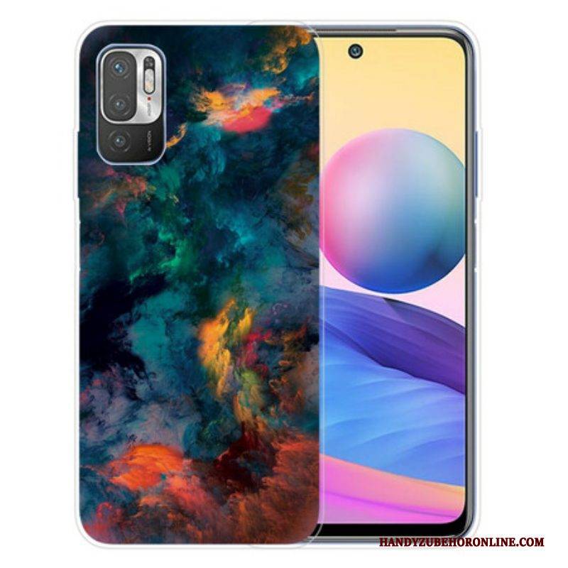 Handyhülle Für Poco M3 Pro 5G Bunte Wolken