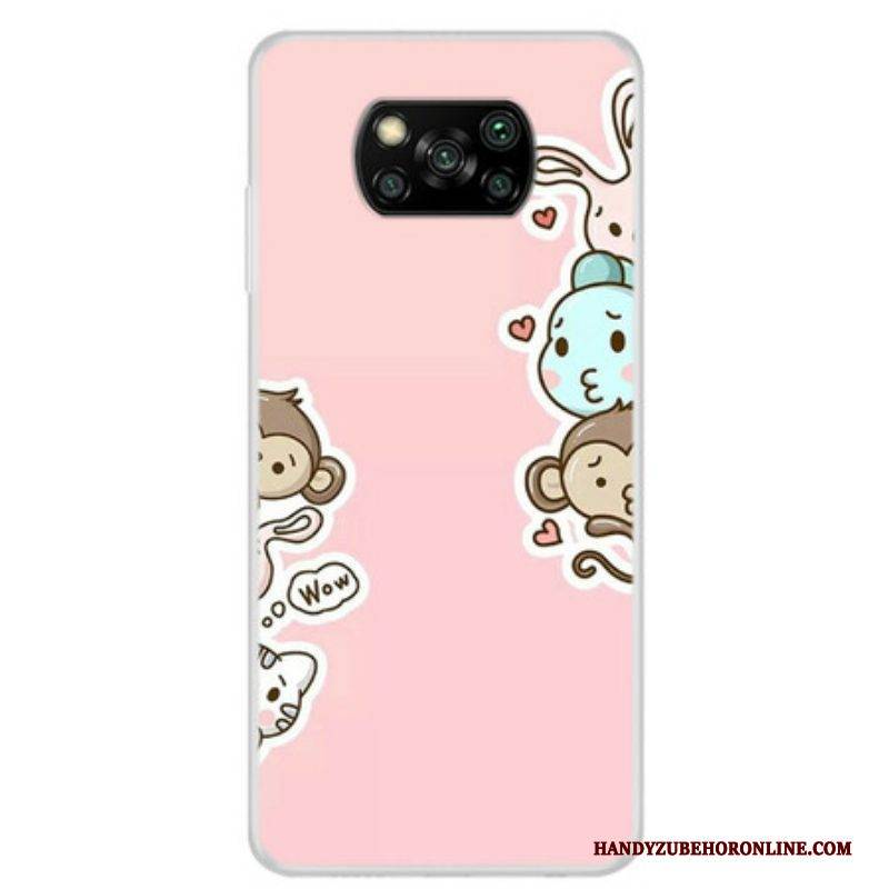 Handyhülle Für Poco X3 / X3 Pro / X3 NFC Wow Tiere