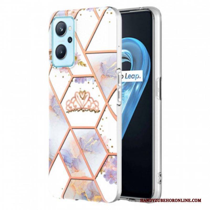 Handyhülle Für Realme 9i Marmorierte Krone
