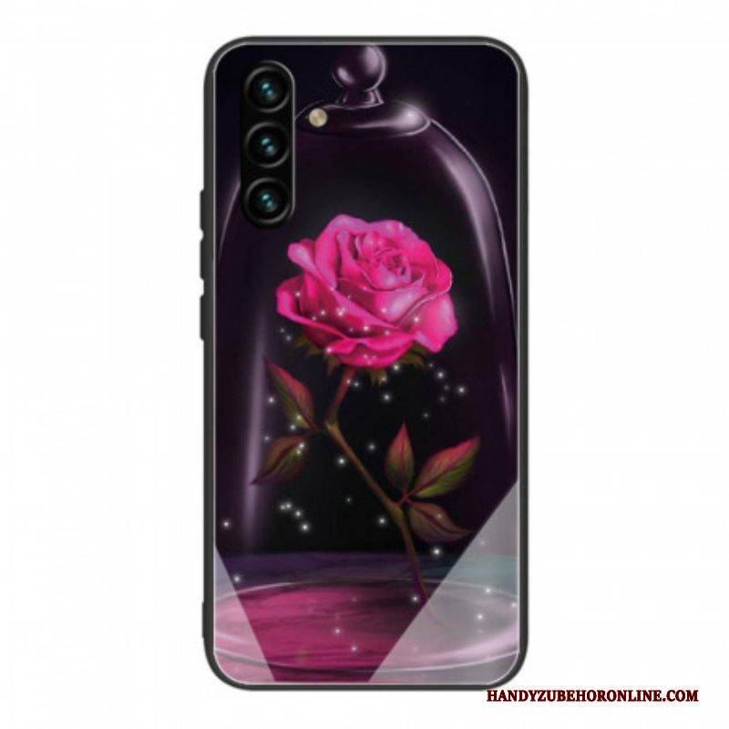 Handyhülle Für Samsung Galaxy A13 5G / A04s Magisches Rosa Gehärtetes Glas