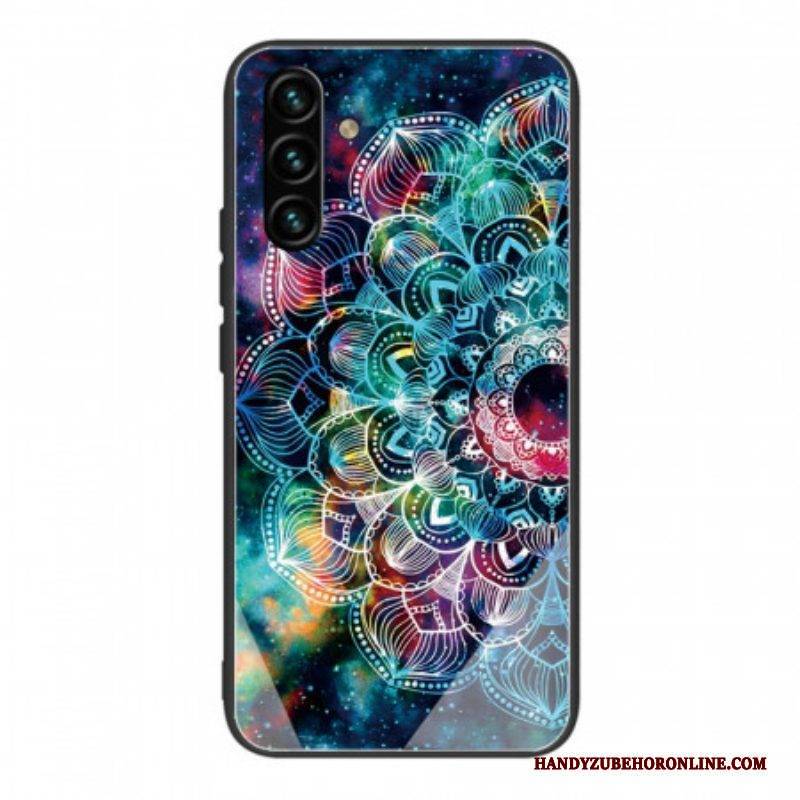 Handyhülle Für Samsung Galaxy A13 5G / A04s Mandala-gehärtetes Glas
